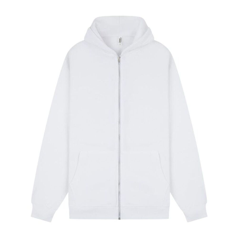 Casual Classics Unisex Adult Core Combed Cotton Hoodie / White